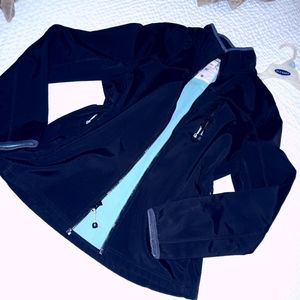 Old Navy Active Fleece Black Coat Teal/Turquoise